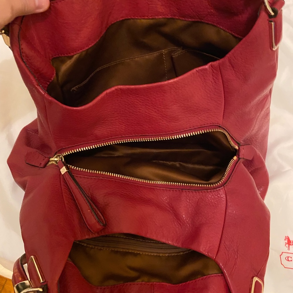 Coach Phoebe Red Leather shoulder Bag - Picture 12 of 12